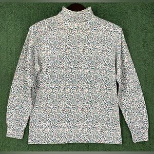 VTG 80’s All Over Print Colorful Geometric Patterned Turtleneck Women’s SZ Small